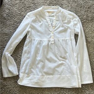 Michael Kors White Long Sleeve Blouse